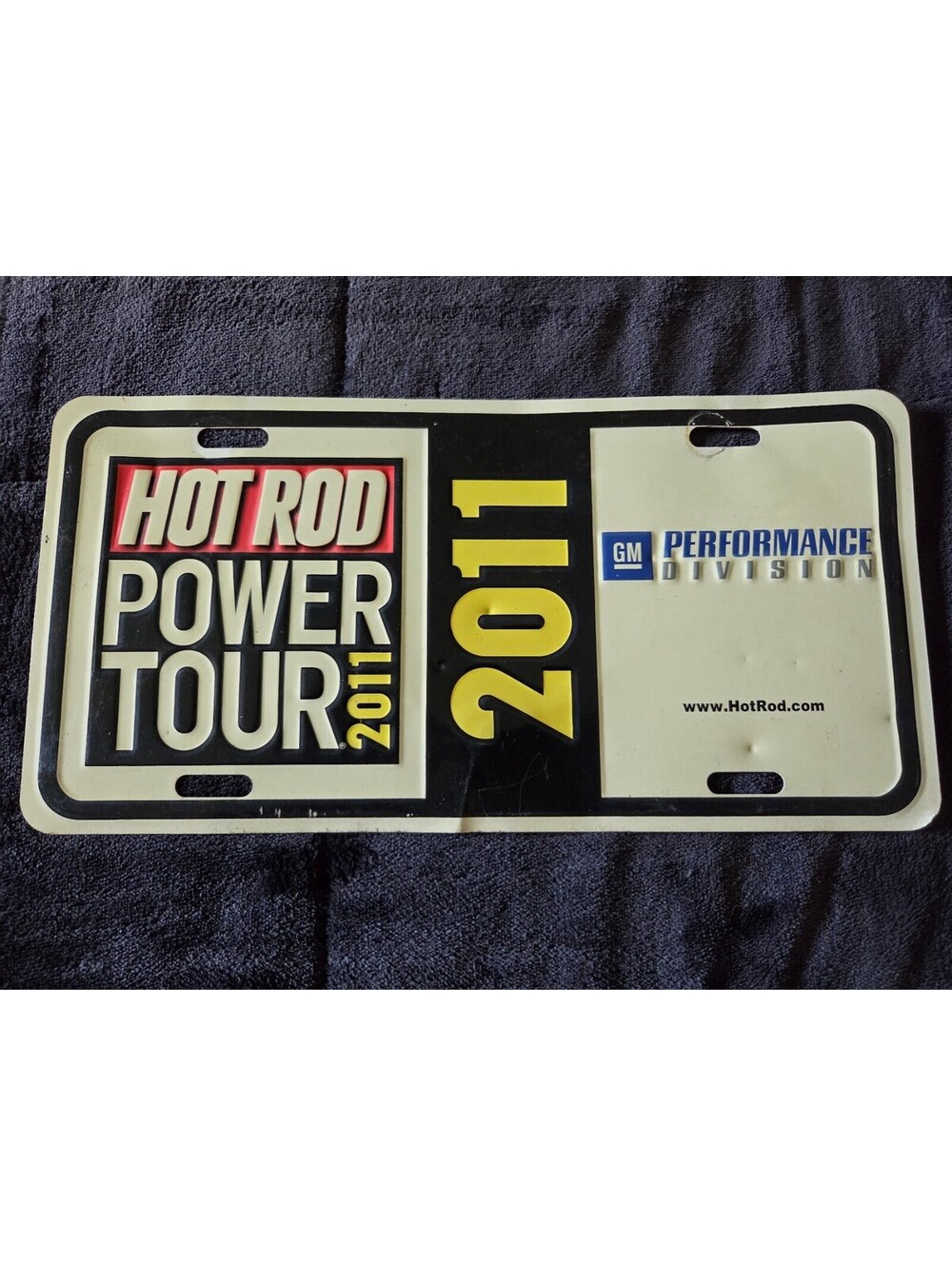 Hot Rod Power Tour 2011 GM Performance Division Promotional License Plate